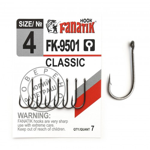 Крючки FANATIK FK-9501 CLASSIK №4 (7шт)