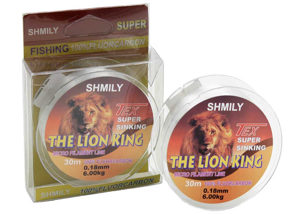 Леска SHMILY THE LION KING fluorocarbon 100% 30m 0,10