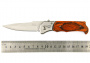 Нож складной ручка дерево кноп. 20см  А578