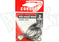 Крючки офсетные Condor Wide Range Worm,серия KAYRO,№2 цв.blak nikel,(10шт) (215282BN)
