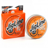 Леска плет.JigLine Super Cast 100м (010) 7.8кг, оранжевый/фиолетовый