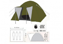 Палатка автоматART910-3  3мест.(210*210*125см)