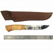 Нож Окский Ласка ст.95х18 сапели,береста, литье латунь