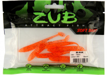Приманка ZUB-BLEAK 75мм-6шт, (цвет 250) морковный с блестками