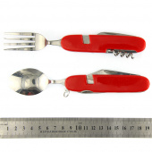 Нож мульти (Вилка+ложка+нож) металл. 