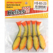 Рыбка поролоновая 6,5 см ж/ч/к 23 кр.4 (HS-65-23) Helios 5шт./уп.