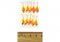 Мормышка вольф Мидия с ушком (12#/1.5g) (036) оранжево-желтый