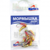 Мормышка литая Marlin`s Личинка №3 (1,75гр) кр.Crown (уп.-10шт), арт.7003-399