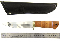 Нож Окский Сокол ст.95х18 рукоять венге, береста, дюраль, фибра 