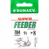 Крючок Dunaev Super Feeder 704 #  8 (упак.10шт)