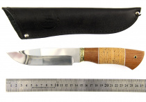 Нож Окский Пума ст.95х18 рукоять венге, береста, дюраль, фибра 