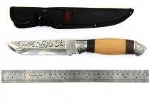 Нож нескл. FB77 Мамба дерево чехол (Пират)