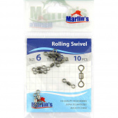Вертлюг Marlin's Rolling Swivels №6 уп.10шт. SH1001-006