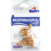 Мормышка литая Marlin`s Личинка №4 (3,19гр) кр.Crown (уп.-10шт), арт.7003-409