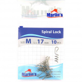 Застежки "Marlin's" Spiral Lock size M 17мм уп.10шт. SL9001-001